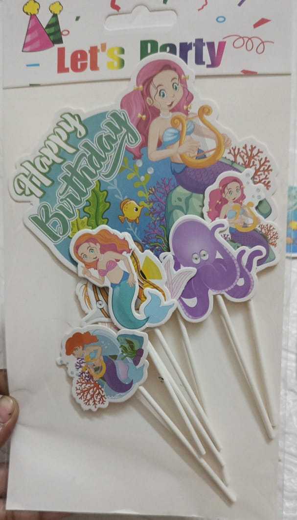 Mermaid Theme Toppers