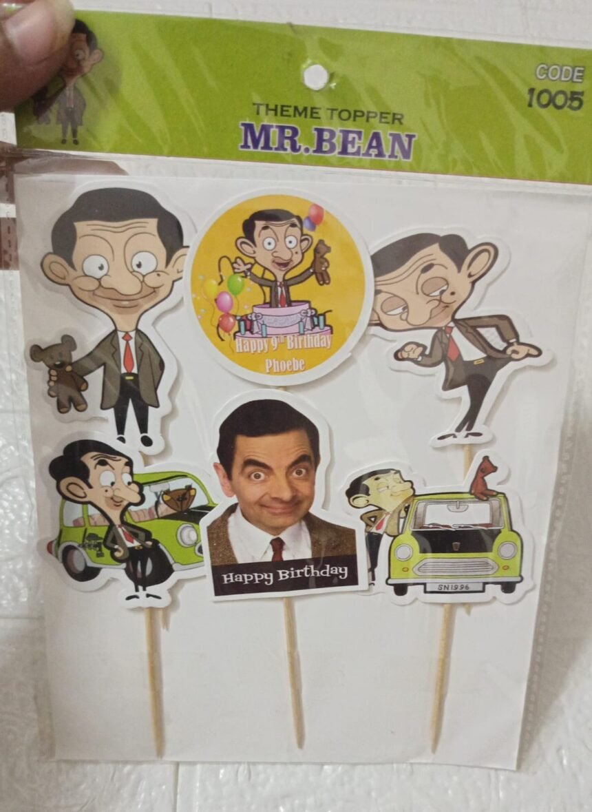 Mr. Bean Theme Toppers – MD Baking Supplies