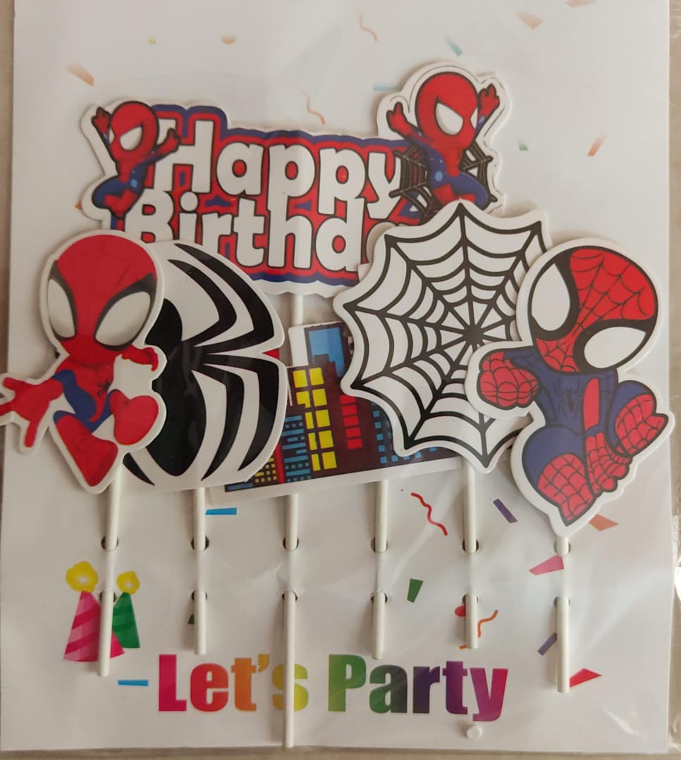 Spiderman Theme Toppers
